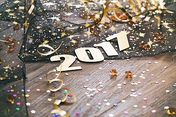 Holiday New Year 2017, New Year, Nature, Holidays, Decorations HD wallpaper