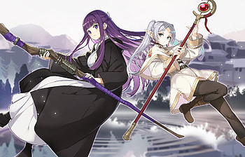 Fern & Frieren, Anime, Frieren: Beyond Journey's End, Fern (Frieren: Beyond Journey's End), Frieren (Frieren: Beyond Journey's End) HD wallpaper