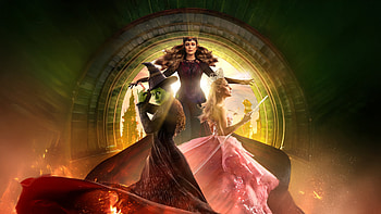 Glinda Elphaba X Scarlet Witch Movie, wicked, 2024-movies, movies, scarlet-witch, elphaba, glinda, ariana-grande HD wallpaper