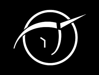 The Invisable Pink Unicorn, white, black, circle, symbol, horn, unicorn HD wallpaper
