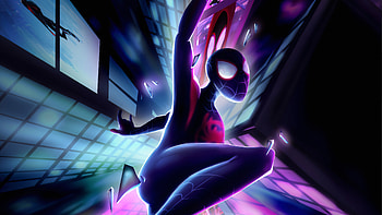 Spiderman Miles Away, spiderman, superheroes, artwork, digital-art, art, arstation HD wallpaper