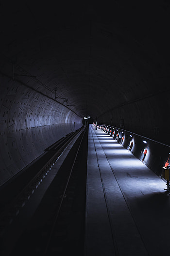 Miscellanea, Miscellaneous, Dahl, Distance, Tunnel, Rails, Metro, Subway HD phone wallpaper