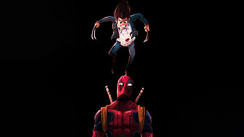 Deadpool And X 23 The Wild Duo, deadpool, x23, superheroes, artwork, art, digital-art, dark, black, artstation HD wallpaper