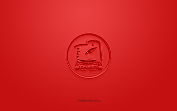 East Riffa Club, creative 3D logo, red background, Bahraini Premier League, 3d emblem, QSL, Bahraini Football Club, Riffa, Bahrain, 3d art, football, East Riffa Club 3d logo HD wallpaper
