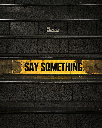 Words, Wall, Inscription, Say Something HD phone wallpaper