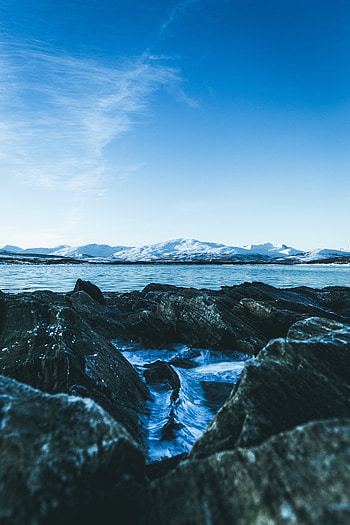 Nature, Water, Stones, Ice, Lake, Glacier HD phone wallpaper