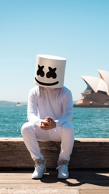 Marshmello, Smile HD phone wallpaper