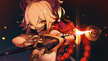Kuki Shinobu Genshin Impact HD wallpaper