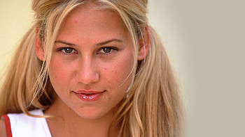Anna Kournikova, Face close-up, mobile tablet, Kournikova HD wallpaper