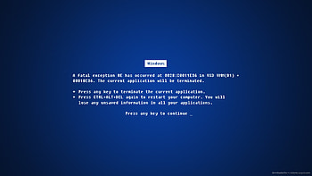BSOD or Blue screen of death HD wallpaper