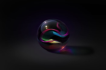 Art, Patterns, Dark, Glass, Ball HD wallpaper