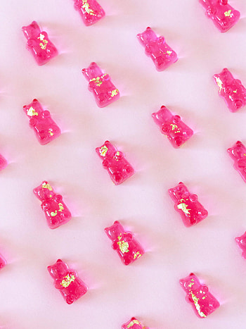 Gummy Bears, Vegan recipe, Gummy candy graphy, Pink confectionery HD phone wallpaper