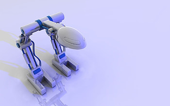 robot, white, future, legs HD wallpaper