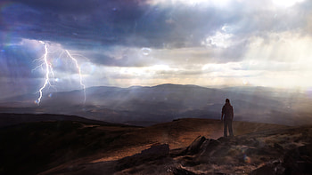 Sun And Storm, artist, artwork, digital-art, artstation HD wallpaper