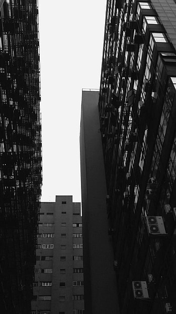 Black Aesthetic, Building HD phone wallpaper
