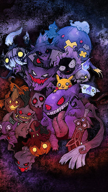 Pokemon halloween night, , anime HD phone wallpaper