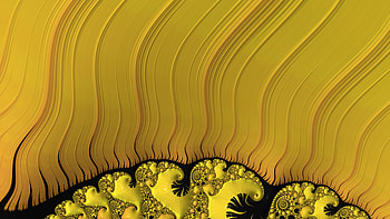 Fractal Art for your - Yellow, yellow, CGI, pattern, psychedelic, trippy, Abstract, fractal HD wallpaper