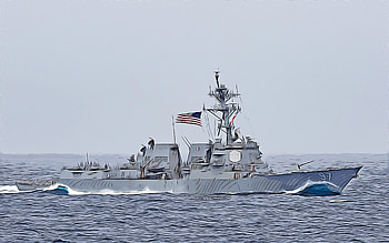 USS Halsey, , vector art, DDG-97, destroyer, United States Navy, US army, abstract ships, battleship, US Navy, Arleigh Burke-class, USS Halsey DDG-97 HD wallpaper