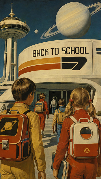 Cosmic Commute — Back-to-School , Child, Backpack, Space HD phone wallpaper
