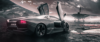Jet Fighter-inspired, Lamborghini Reventon HD wallpaper