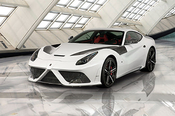 Ferrari-F 12-Stallone, White, Black Wheels, Sports Car, Ferrari HD wallpaper