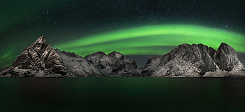 Lofoten Islands Norway Mountains, norway, mountains, aurora, northern-lights, nature HD wallpaper