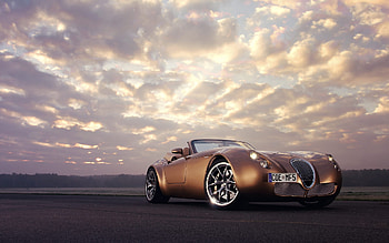 Golden Vintage Car, vintage, cars HD wallpaper