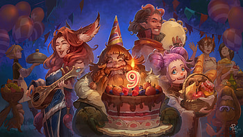 Birtay Party, fantasy, people HD wallpaper