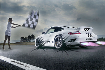 NOS, virtual tuning, boost, kk designs, rinspeed, porsche gt, race HD wallpaper