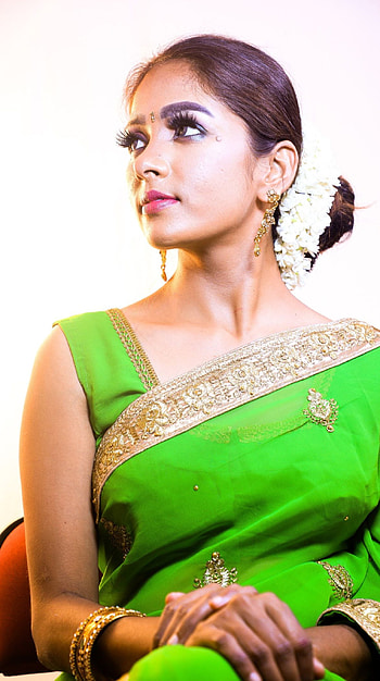 Nimmy, actress, saree lover HD phone wallpaper