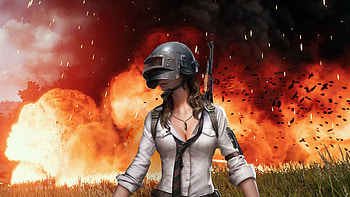 Pubg Helmet Girl Artwork, pubg, playerunknowns-battlegrounds, 2019-games, games HD wallpaper
