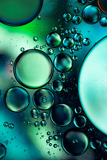 Bubbles, Macro, Circles, Liquid, Oil, Butter HD phone wallpaper