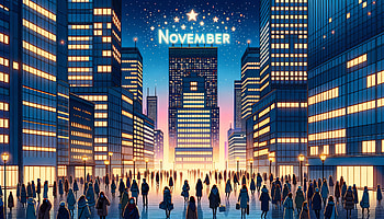November Cityscape Twilight, november, cityscape, silhouette, night, urban HD wallpaper