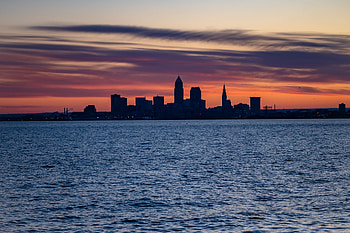 Cities, Water, City, Building, Coast, Silhouettes HD wallpaper