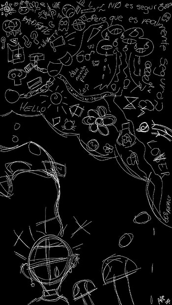 Pensamientos, Tristeza, Extravagant, Pensamiento, Pizarra, Bizarra HD phone wallpaper