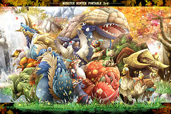 Monster Hunter Portable 3rd, psp, portable 3rd, game, monster hunter, wyvern HD wallpaper