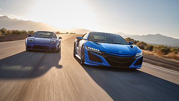 Acura NSX, Long Beach Blue Pearl HD wallpaper