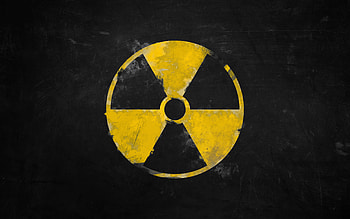 Radiation Sign, radiation, 3d, sign, grunge, warning HD wallpaper