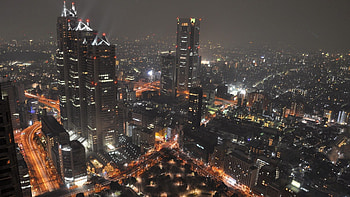 City Lights, Cities, View From Above, Evening, Japan, Tokyo HD wallpaper
