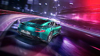 AstonMartin Vanquish Drifting , aston-martin-vanquish, aston-martin, cars, behance HD wallpaper