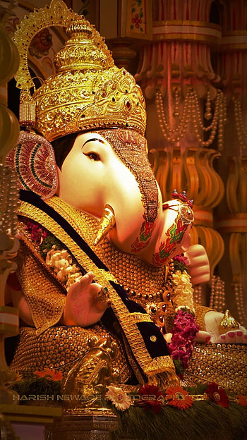 Ganpati baapa, Ganesha, Ganpati_Baapa, Pune_Ganesha HD phone wallpaper