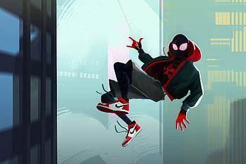 Spider Man: Into The Spider Verse, Miles Morales, Movie, Spider Man HD wallpaper