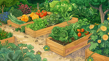 Lush Vegetable Garden, garden, vegetable garden, vegetable HD wallpaper