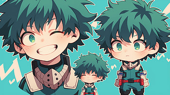 Chibi Izuku Midoriya from My Hero Academia, Anime, My Hero Academia, Izuku Midoriya, chibi HD wallpaper