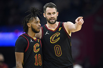 Kevin Love, Darius Garland HD wallpaper
