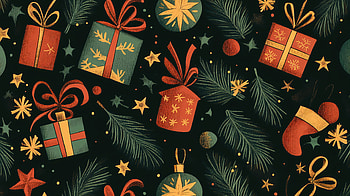 Festive Holiday Pattern - Ultra, holiday pattern, Christmas, gift, holiday, christmas ornaments HD wallpaper