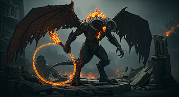Balrog: Epic Ultra from Lord of the Rings, Balrog (Lord Of The Rings), demon, fire, wings, monster HD wallpaper