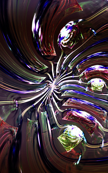 Abstract, Bright, Fractal, Confused, Intricate, Shards, Smithereens HD phone wallpaper