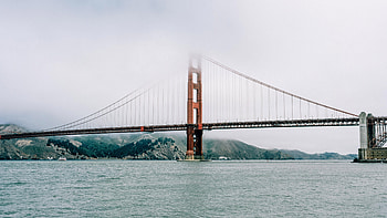 Golden Gate Bridge, USA travel, Sunset view, San Francisco HD wallpaper