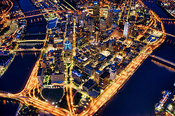 Cities, Roads, Usa, Building, Lights, Night City, United States HD wallpaper